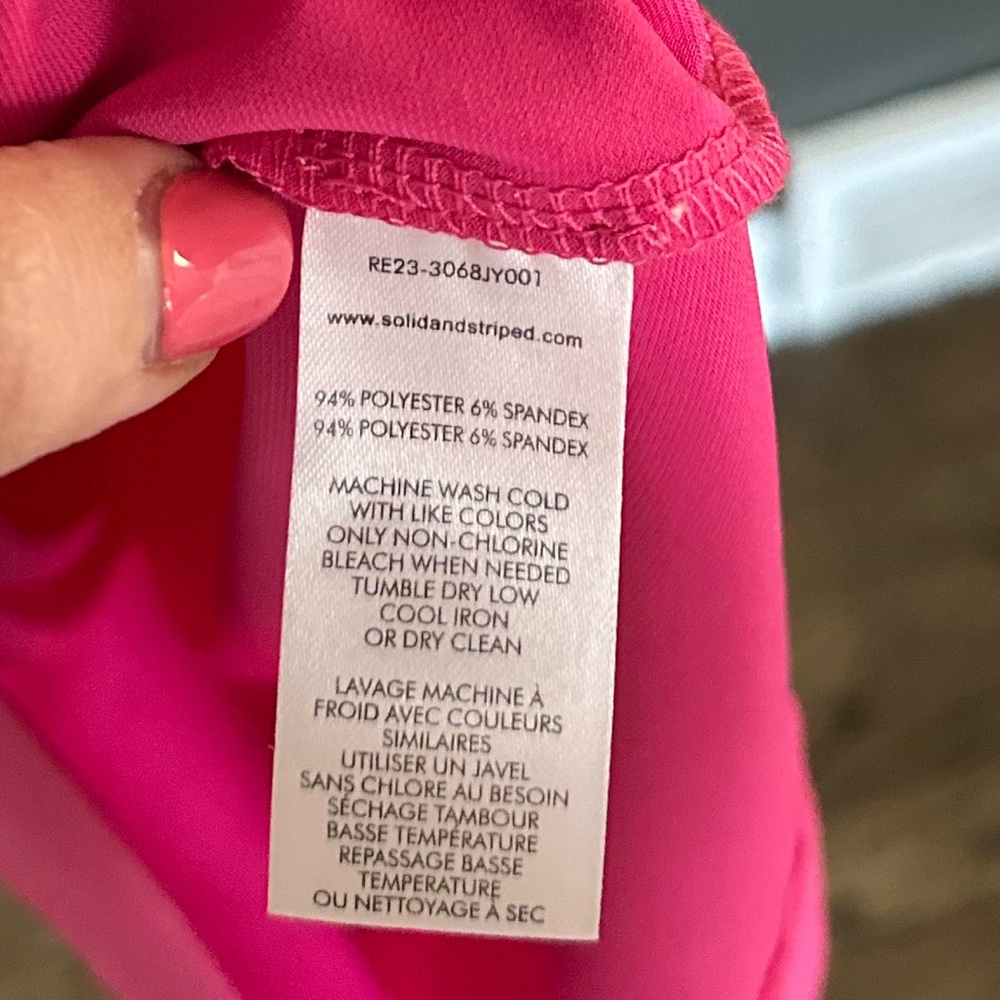 Solid & Striped Cameron Dress Hibiscus Pink Cut Out Midi Dress Medium New w Tags - Picture 8 of 10